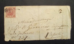 Napoli 1858 2 Grana 1 Tavola Su Lettera - Naples