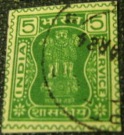 India 1976 Printed Stationary Asokan Capital Service 5p - Used - Unclassified