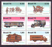 BRAZIL - TRANSPORT - TRUCK - STAGE COACHES - TRAM - MNH ** - 1978 - Tram