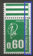 1814a Bdf  **  Bande Verte Verticale - 1971-1976 Marianne Of Béquet