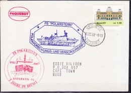 Brazil 1988 Polarstern Cover  Ca Polarstern Ca Cape Town 18 III 88 (20303) - Altri & Non Classificati