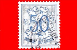 BELGIO - Usato - 1960 - Stemmi Araldici - Heraldic Lion - 50 C - 29.5 X 24.5 Millimetri - 1951-1975 Heraldic Lion