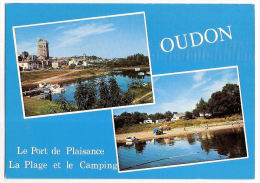 CP Oudon  Multivues Multi Vues  Plage Camping Port 44 Loire Atlantique - Oudon