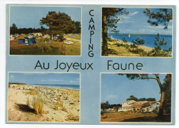 LES MATHES--LA PALMYRE--Camping "Au Joyeux Faune" --Multivues--cpsm 15 X 10 N° 2 éd  Théojac - Les Mathes