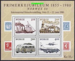Norway 1980 Norwex '80 M/s ** Mnh (20324) - Blocks & Kleinbögen
