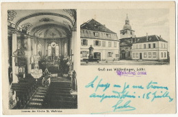 Welferding Gruss Aus Wolferdingen Inneres Der Kirche St Walfridus  Edit Franz Tinten - Faulquemont
