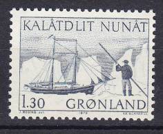 Greenland 1975 Mi. 93   1.30 Kr Postbeförderung In Grönland Grönlandschoner "Søkongen" (Cz. Slania) MNH** - Ungebraucht