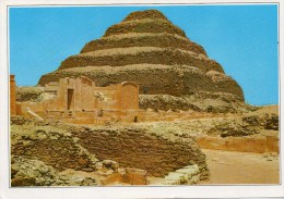 - EGYPT. - SAKKARA. - King Zoser's Step Pyramid.  - Stamps - Scan Verso - - Pirámides