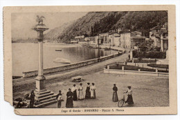 Italie-près Brescia--TOSCOLANO-MADERNO--Lago Di Garda-1904-Piazza San Marco (très Animée,vélo)--pas Courante - Autres & Non Classés