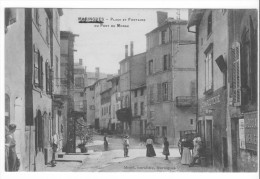 Maringues (63) - Place Et Fontaine Du Pont De Morge (1911). Bon état,, Non Circulé. - Maringues