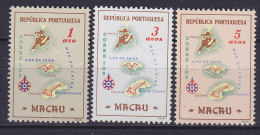 Macau 1956 Mi. 406-08 Landkarte Map MNH** - Unused Stamps