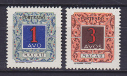 Macau 1952 Mi. 54-55 Porto Postage Due MNH** - Timbres-taxe