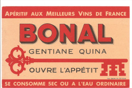 Buvard BONAL Gentiane QUINA Ouvre L'appétit - Licores & Cervezas