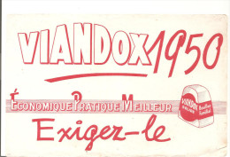 Buvard Viandox 1950 Economique Pratique Meilleur Exigez Le Viandox Solide - Suppen & Sossen