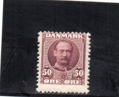 DANEMARK 1907-12 * - Ongebruikt