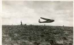 CPSM 63 CAMP DE VOL A VOILE DE LA BANNE D ORDANCHE DEPART AU TREUIL D UN PLANEUR AVIA 40 P - Otros & Sin Clasificación