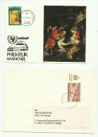 Nations Unies  Vienne Carte Maximum Timbre N°23 Et Enveloppe Timbre N°33 - Maximum Cards