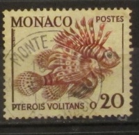 Monaco 1960 Pesce Fish Pterois Volitans - Usati