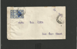 Enveloppe Censurée Madagascar 1944 Pour La France - Storia Postale