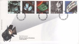 GRANDE BRETAGNE PREMIER JOUR FDC  16 04 1996 CENTENAIRE CINÉMA - 1991-2000 Dezimalausgaben