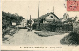 CPA 95 SAINT OUEN L AUMONE PASSAGE A NIVEAU  1905 - Saint-Ouen-l'Aumône