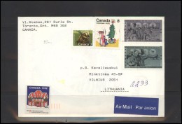 CANADA Postal History Cover BedarfsBrief CA 079 Air Mail World War Two Christmas Fauna Animals - Cartas & Documentos