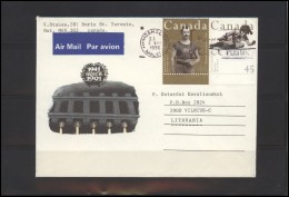 CANADA Postal History Cover Bedarfsbrief CA 084 Air Mail Olympic Games - Storia Postale
