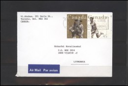 CANADA Postal History Cover Bedarfsbrief CA 085 Air Mail Olympic Games - Cartas & Documentos