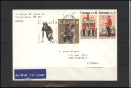 CANADA Postal History Cover Bedarfsbrief CA 086 Air Mail Olympic Games Military College - Cartas & Documentos