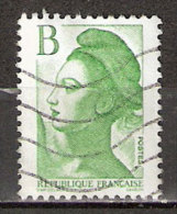 Timbre France Y&T N°2483 (03) Obl. Liberté De Gandon. Valeur B. Vert. Cote 0.30 € - 1982-1990 Liberté De Gandon