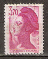 Timbre France Y&T N°2486 (03) Obl. Liberté De Gandon. 3 F. 70. Rose. Cote 0.50 € - 1982-1990 Liberté De Gandon