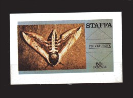 STAFFA  ** -  Bloc, Papillon - Mariposas.  MNH - Werbemarken, Vignetten