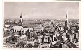 3888.   Hamburg - Blick Auf Die Stadt - 1956 - Hotel Reichshof - Caserma Macao Roma  FP - Small Format - Harburg