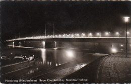 3889.   Homberg (Niederrhein). Neue Rheinbrucke, Nachtaufnahme - 1961 - FP - Small Format - Homberg