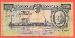 ANGOLA 20 Escudos 10 Juin 1962 P92 TB - Angola