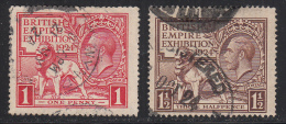 Great Britain 1924 Cancelled, Sc# , SG 430-431 - Oblitérés