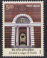 India MNH 2011, Grand Lodge Of India, Free Masonry Society , Organization, Freemasonry, - Ungebraucht
