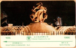 China - 3SHEA, GPT  Shenda Telephone Co., Spirit Of The City, 25Y, 20000ex, 9/90, Used - Chine