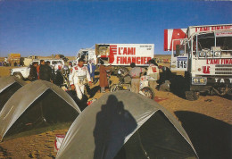 PARIS   DAKAR ,  BIVOUAC  , Le TEAM    ECUREUIL - Rally's