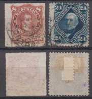 Argentina Mi# 32 + 50 Used With Inscript ABN Left Side - Used Stamps