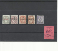 COLONIAS FRANCESAS  MARRUECOS 20/24  ( 22 THINED)   MH  * - Unused Stamps