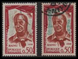 France 1961: N°1304a Obl. + Un Normal - TTB (Raimu) - Oblitérés