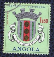 Angola 1963 Oblitéré Rond Used Blason De La Ville Vila De Caxito - Angola