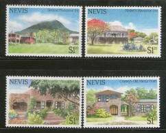 Nevis 1985 Tourism Tree Plantation Architecture Hotel Sc 280-83 MNH # 3082 - Hôtellerie - Horeca