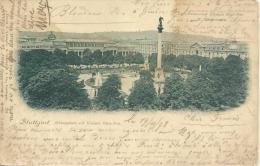 70 - STUTTGART - Schlossplatz Mit Koenigin Olga-Bau - 1898 - Boehmen Und Maehren