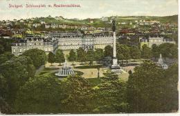70 - STUTTGART - Schlossplatz Mit  Residenzschloss - 1912 - Carl Reiniger Bahnhofrestauration - Boehmen Und Maehren