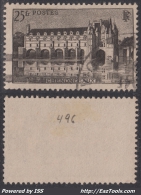 *RARE* Cachet Américain Sur 25Fr Chenonceaux (Dallay N° 611 , Cote +75€) - Used Stamps