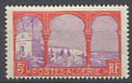 Algerie N° 56 X Vues D´Alger : 5 F. Rouge Et Violet ,  Trace De Charnière Sinon TB - Ungebraucht