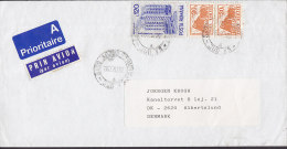 Romania A Prioritaire & PRIN Avion Par Avion Labels 1993 Cover Lettera To ALBERTSLUND Denmark - Covers & Documents