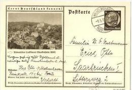 METEO 1 - ALLEMAGNE Entier Postal Lernt Deutschland Kennen Ill. De Blankenheim Luftkurort 1935 - Postcards